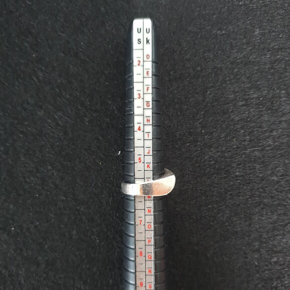 Bold Vintage Unique Sculptural Modernist Solid 925 Silver Statement Ring - Picture 10 of 12